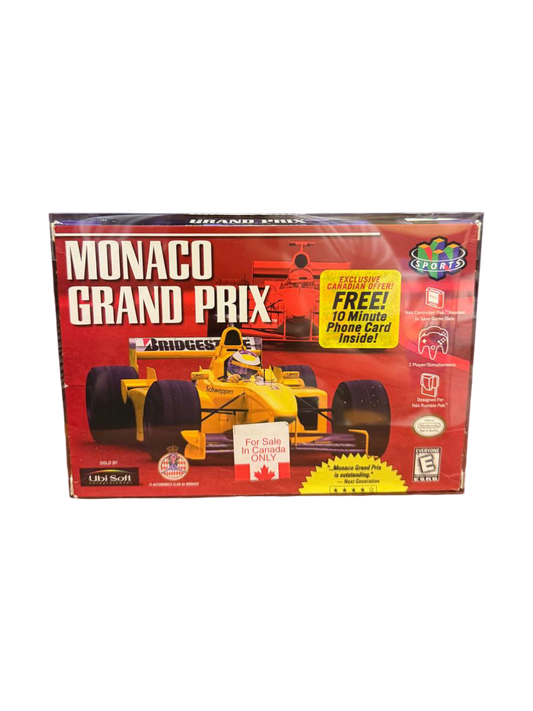 Monaco Grand Prix Nintendo 64 CIB