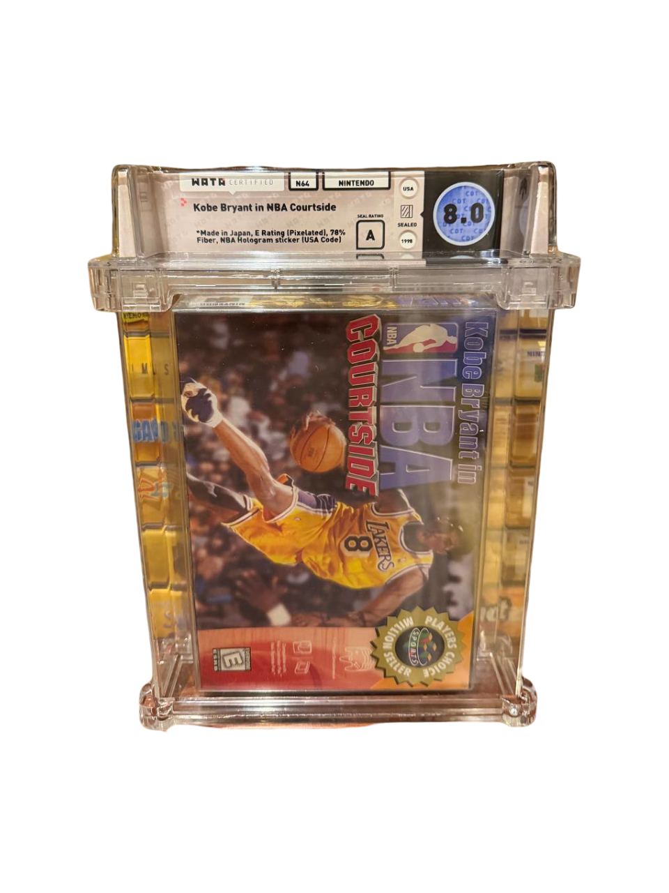 Kobe Bryant in NBA Courtside N64 WATA 8.0 A Sealed