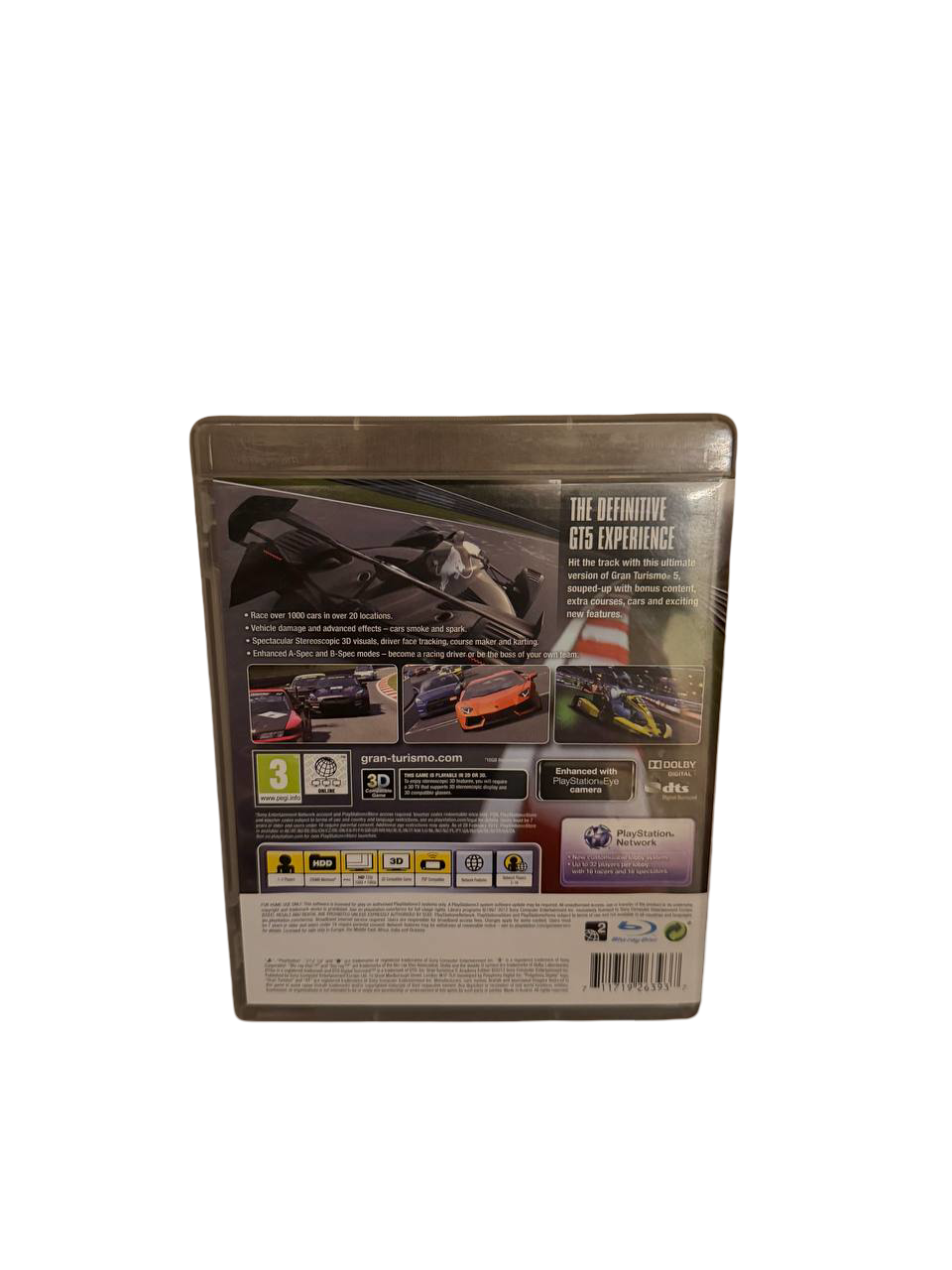 GT5 PS3 - Back Cover