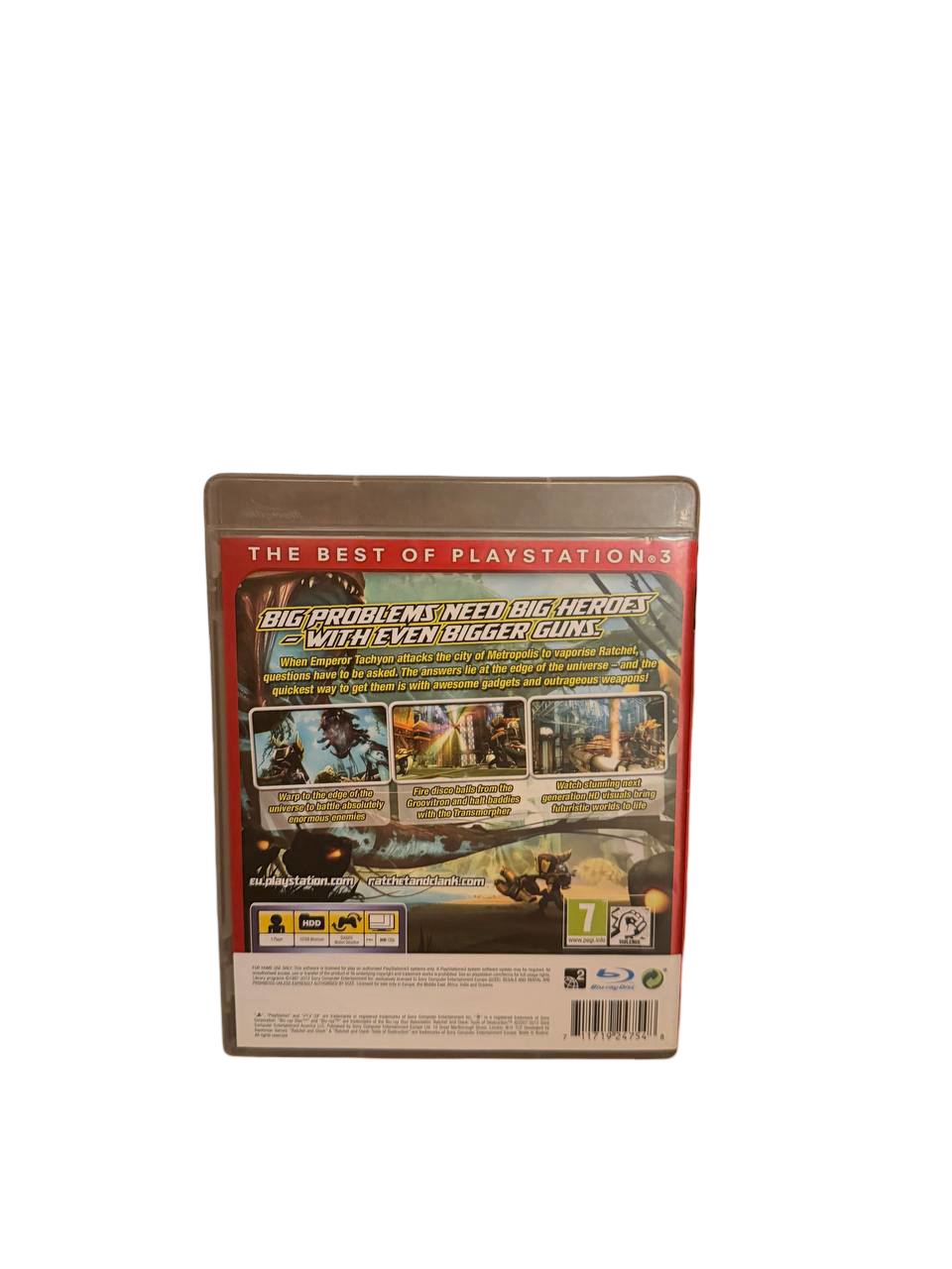 Ratchet & Clank Tools of Destruction PS3 - Back Cover