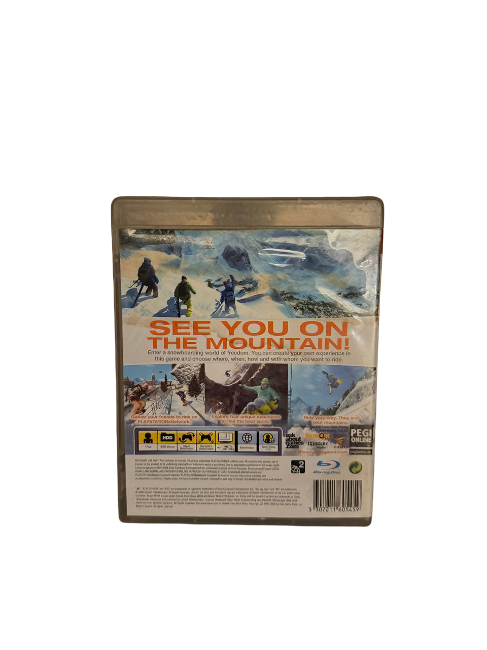 Shaun White Snowboarding PS3 - Back Cover