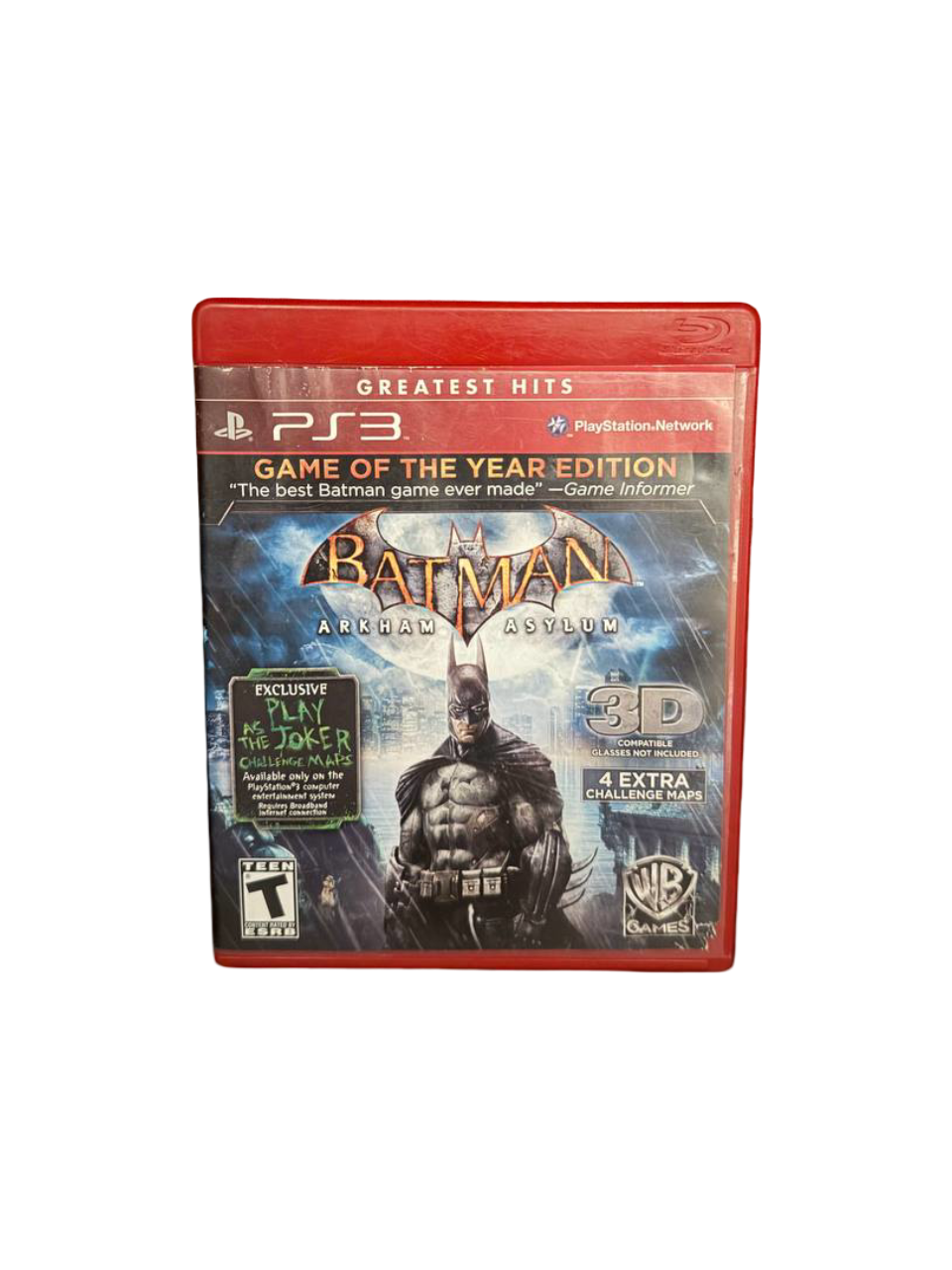 Batman: Arkham Asylum (Game of the Year Edition - Greatest Hits) [Without Manual] - PlayStation 3 (PS3) - NTSC