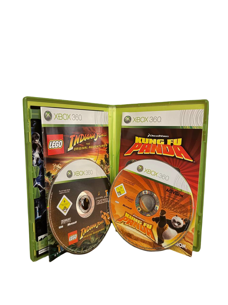 LEGO Indiana Jones: The Original Adventures + Kung Fu Panda (Double Pack) [CIB] - Xbox 360 - PAL