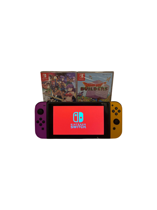 Nintendo Switch Console (Custom Shell) + 2 Games [Bundle]