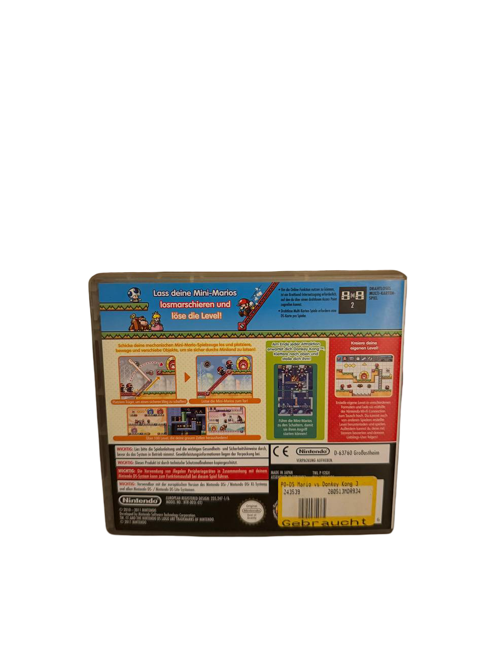 Mario vs. Donkey Kong DS - Back Cover
