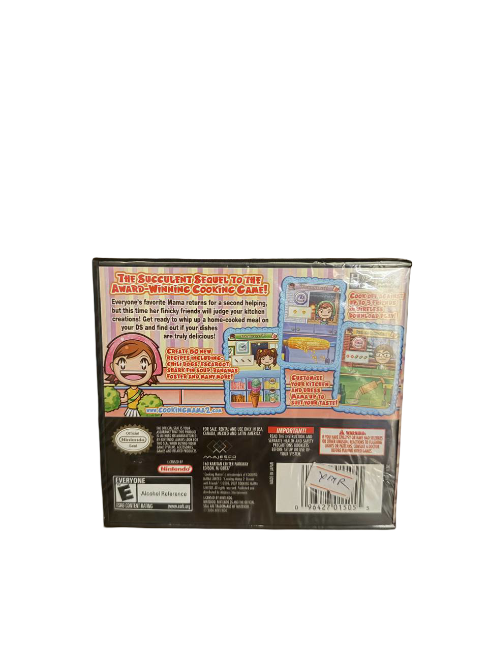 Cooking Mama 2 Nintendo DS - Back Cover