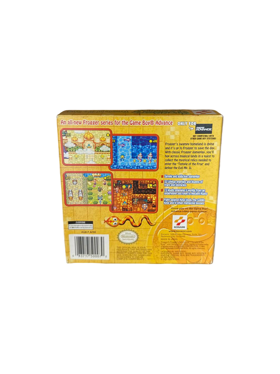 Frogger's Adventures [Without Manual] - Game Boy Advance (GBA) - NTSC