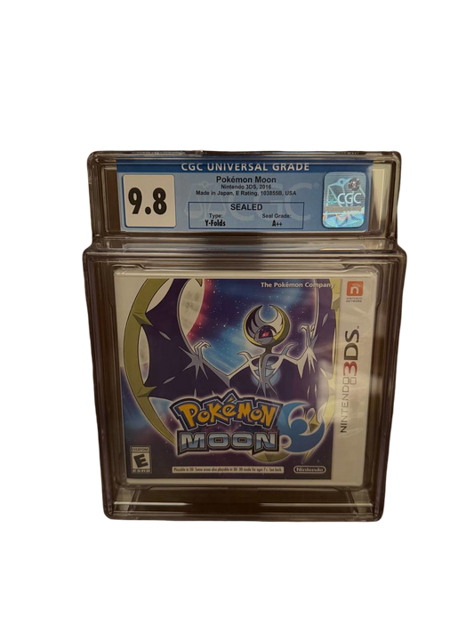 Pokemon Moon 3DS CGC 9.8 A++ Sealed - Front