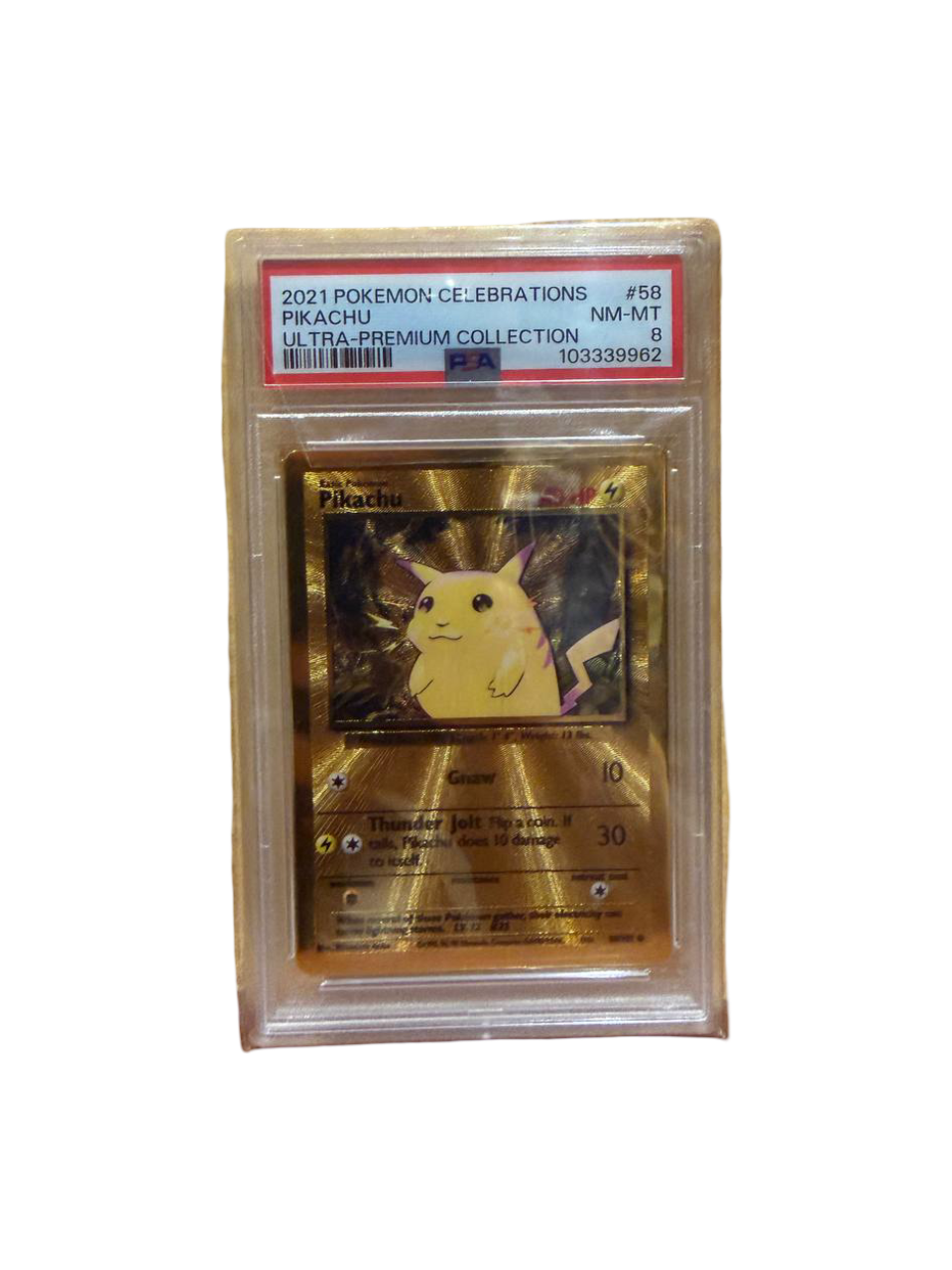 2021 Celebrations Pikachu UPC PSA 8