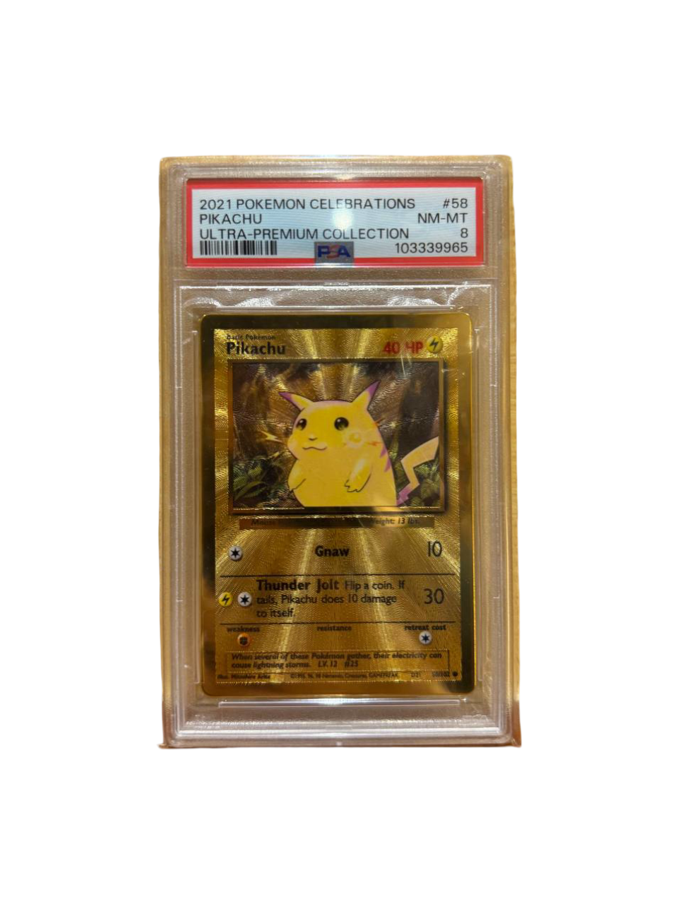 2021 Celebrations Pikachu UPC PSA 8