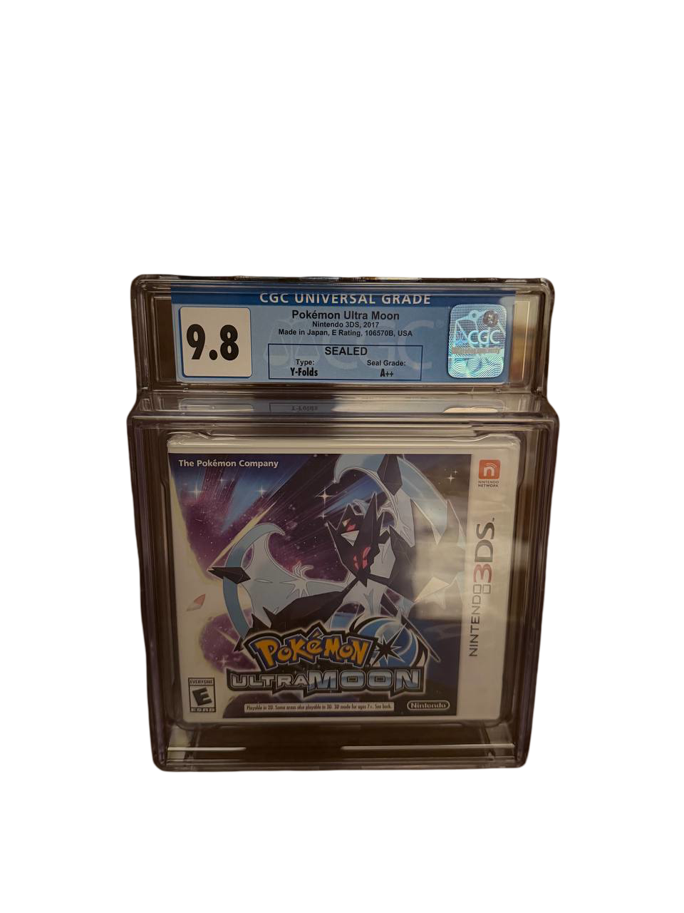 Pokemon Ultra Moon 3DS CGC 9.8 Sealed - Front