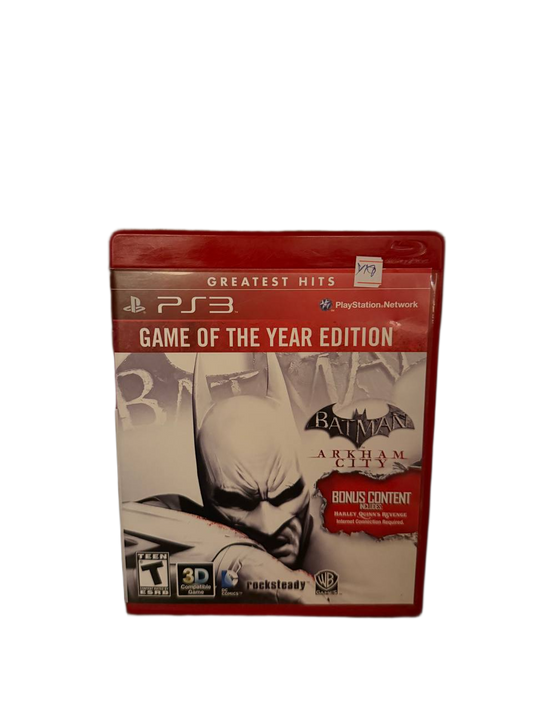 Batman Arkham City GOTY Greatest Hits PS3 - Front Cover