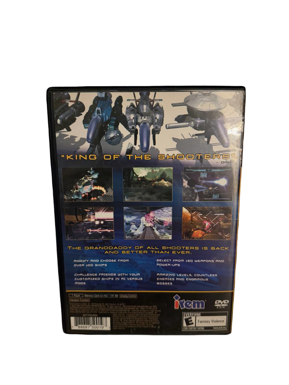 R-Type Final PS2 - Back Cover