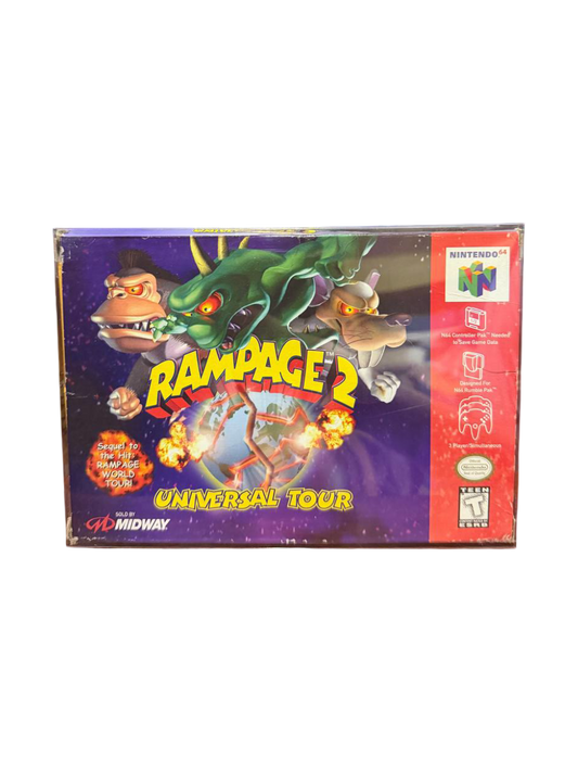 Rampage 2 Universal Tour Nintendo 64 CIB