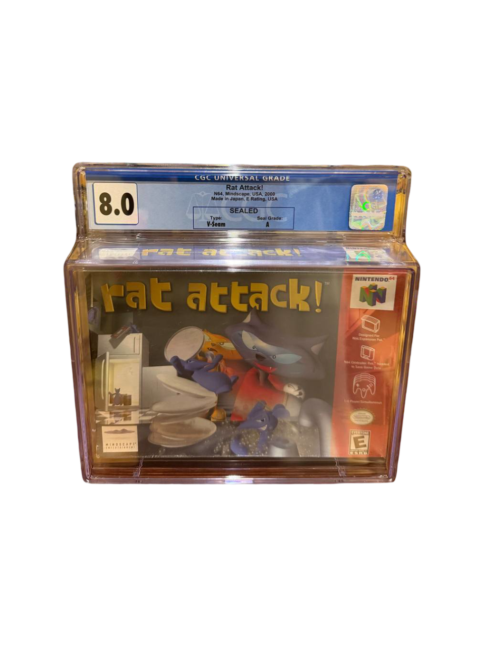 Rat Attack N64 CGC 8.0 Sealed