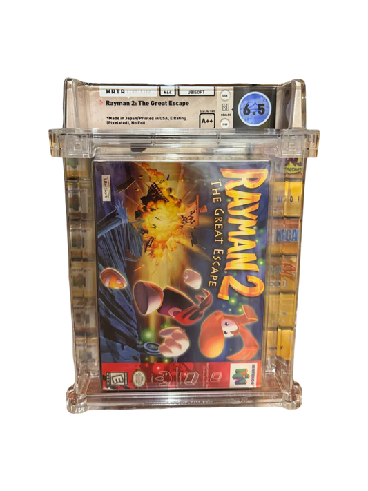 Rayman 2 The Great Escape N64 WATA 6.5 A++ Sealed