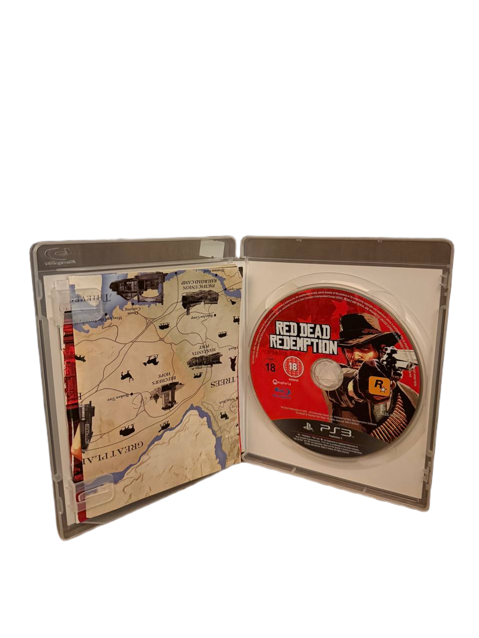 Red Dead Redemption PS3 PAL - Disc and Map