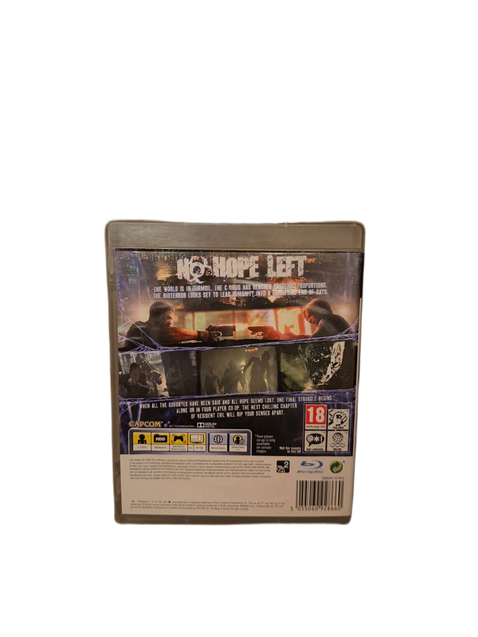 Resident Evil 6 PS3 - Back Cover