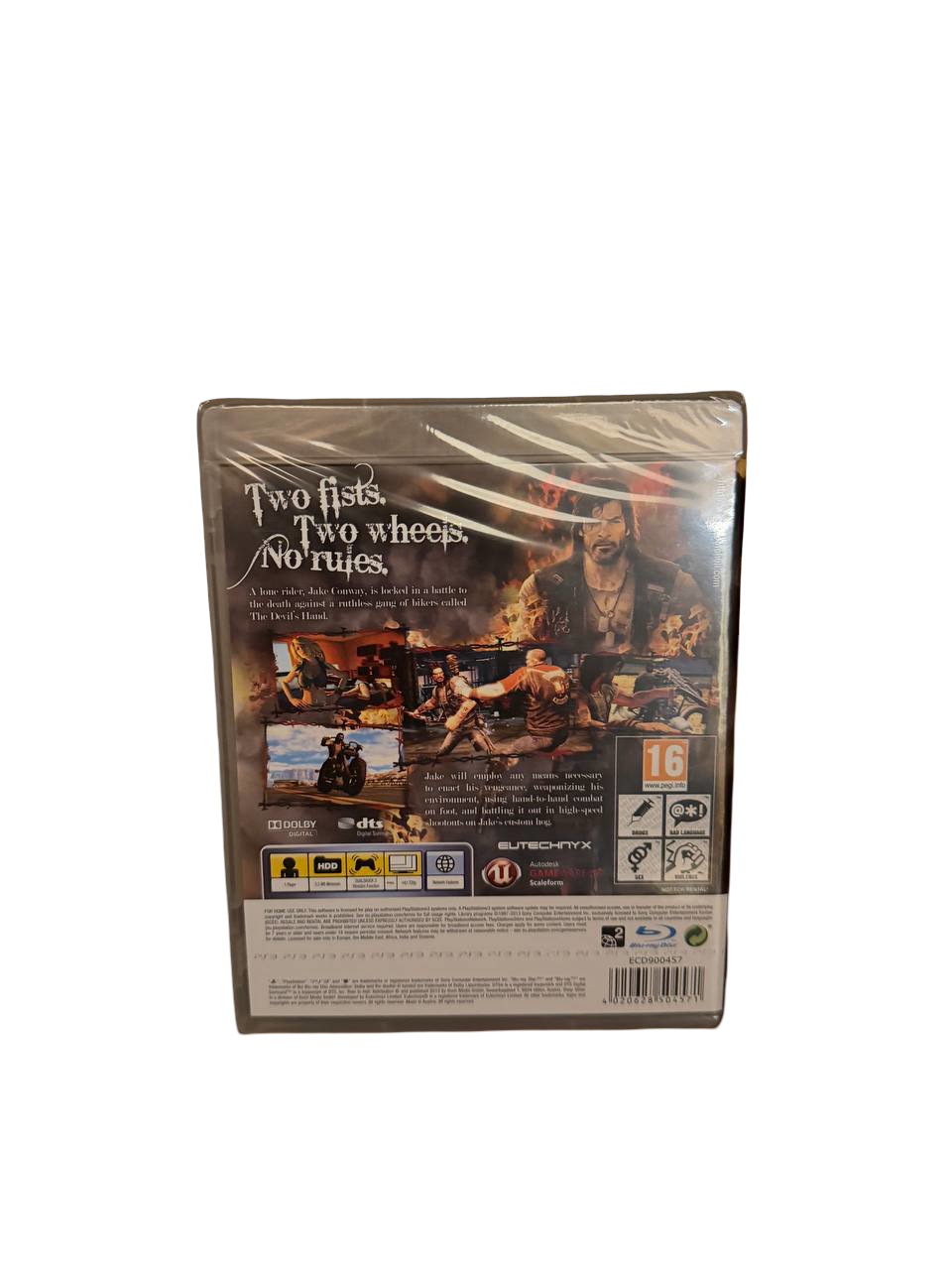 Ride to Hell Retribution PS3 - Back Cover