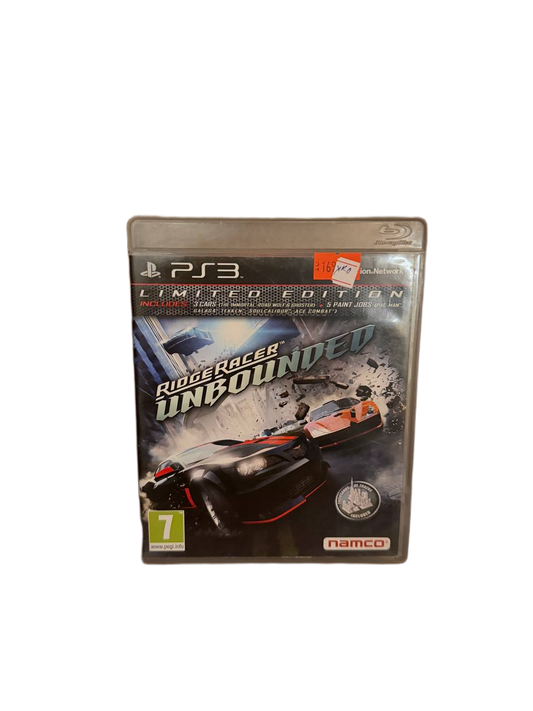 Ridge Racer Unbounded Limited Edition PS3 - Front Cover