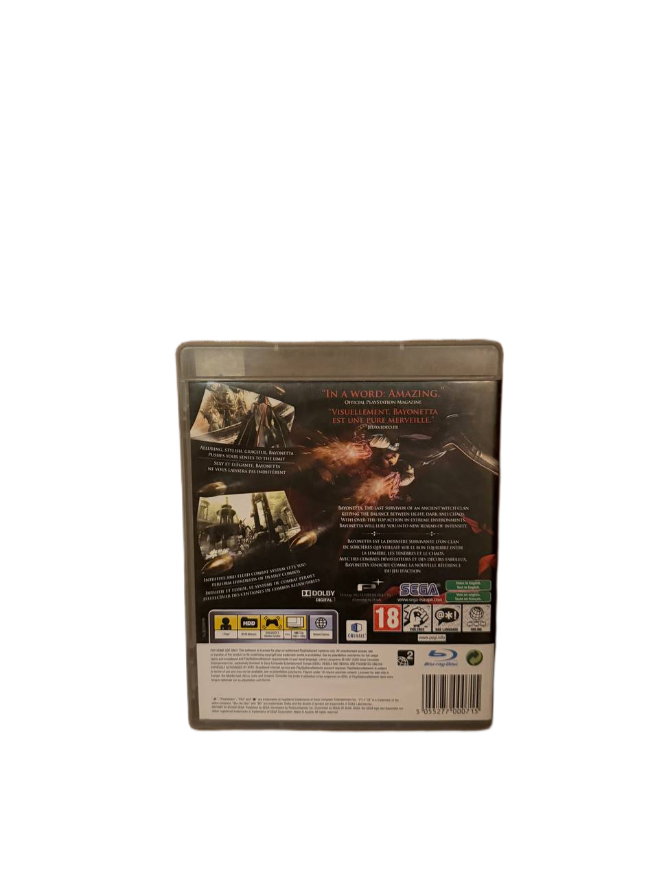 Bayonetta PS3 Sega - Back Cover