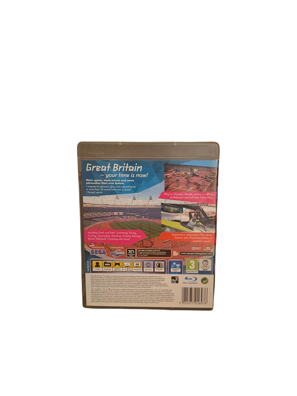 London 2012 Olympic Games PS3 - Back Cover