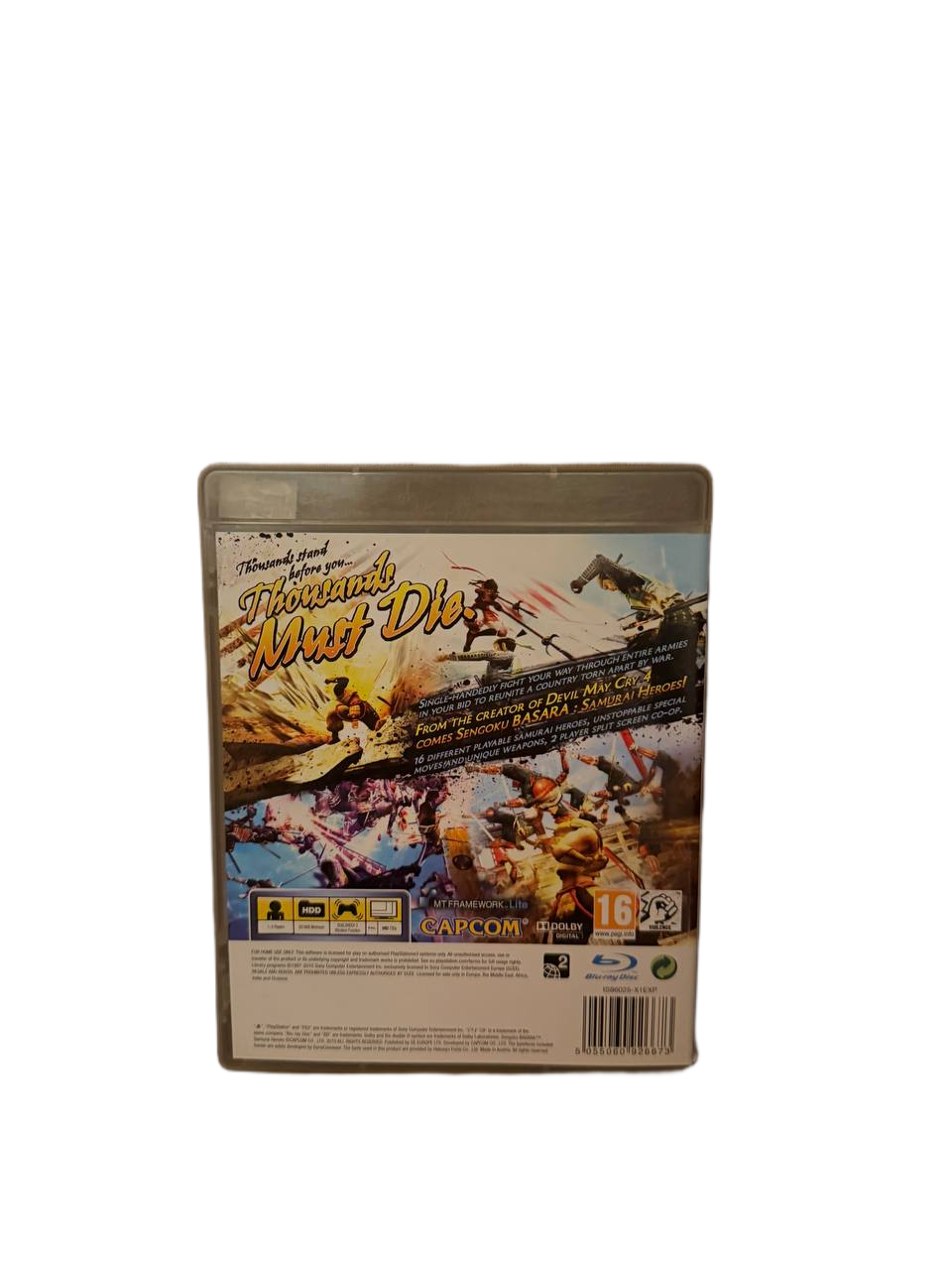 Sengoku Basara Samurai Heroes PS3 - Back Cover