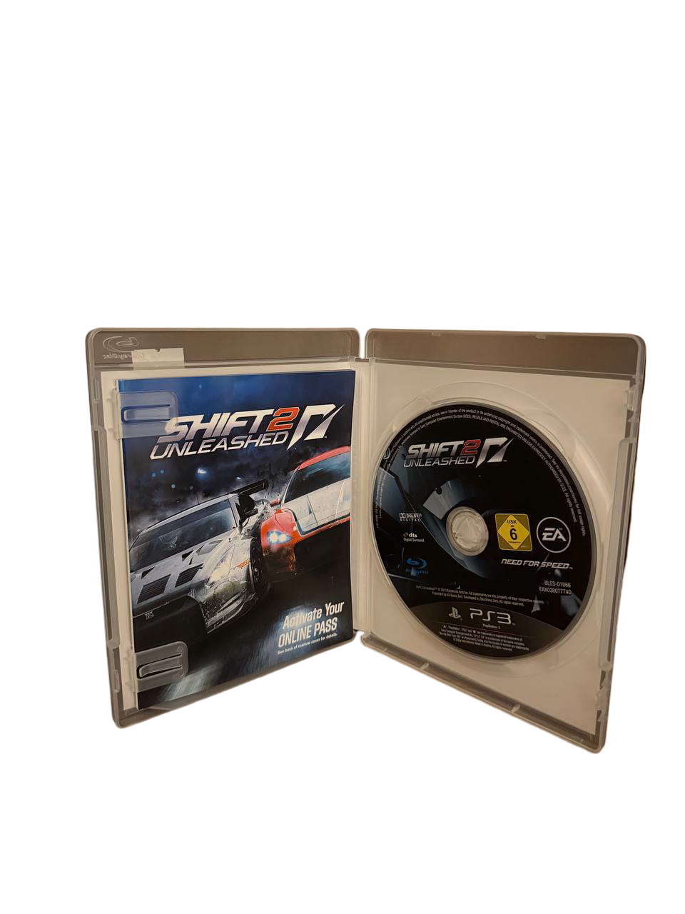 Shift 2 Unleashed PS3 - Disc and Manual BLES01056