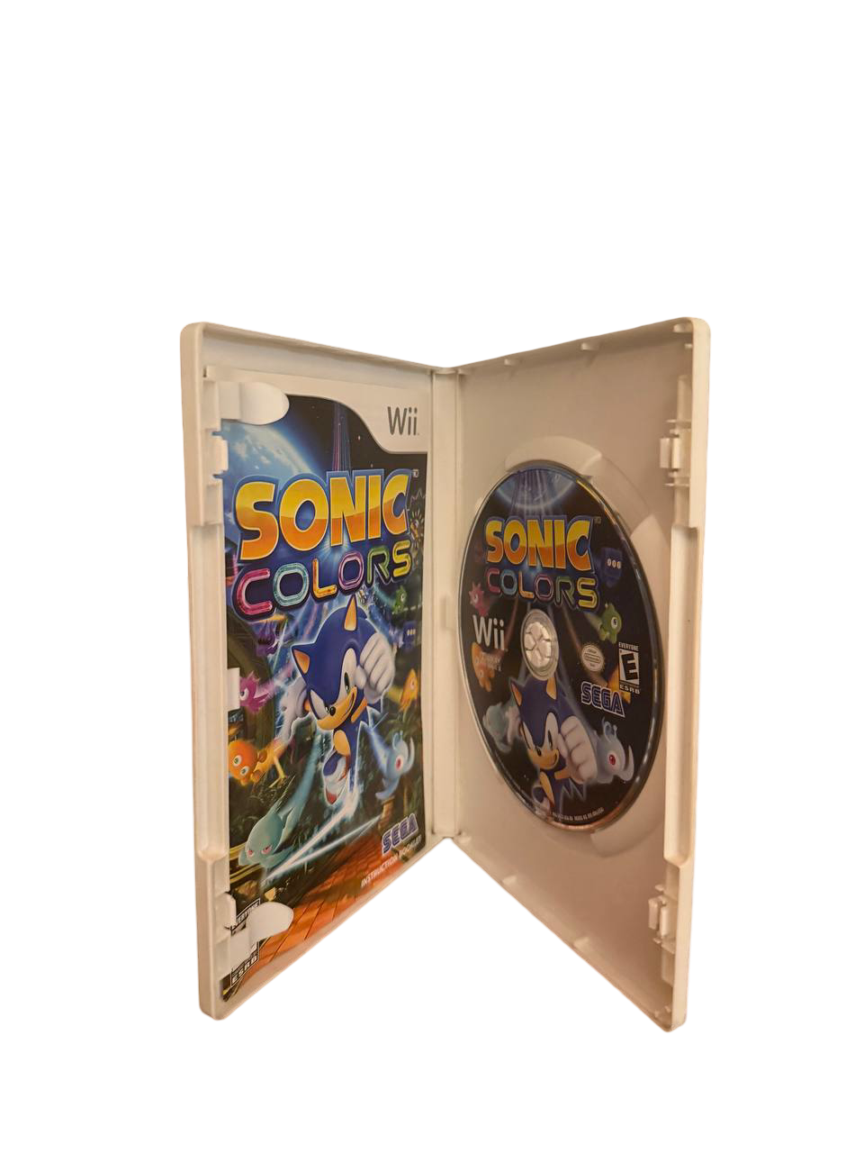 Sonic Colors Wii - Disc & Case