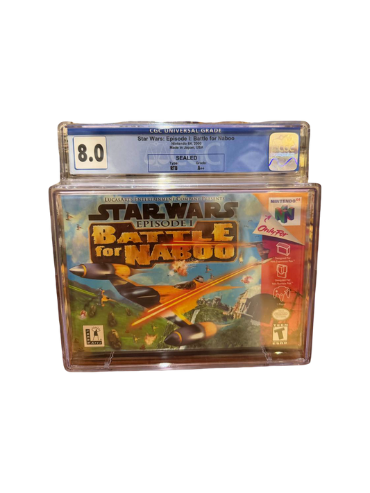 Star Wars Episode I Battle for Naboo N64 CGC 8.0 Sealed