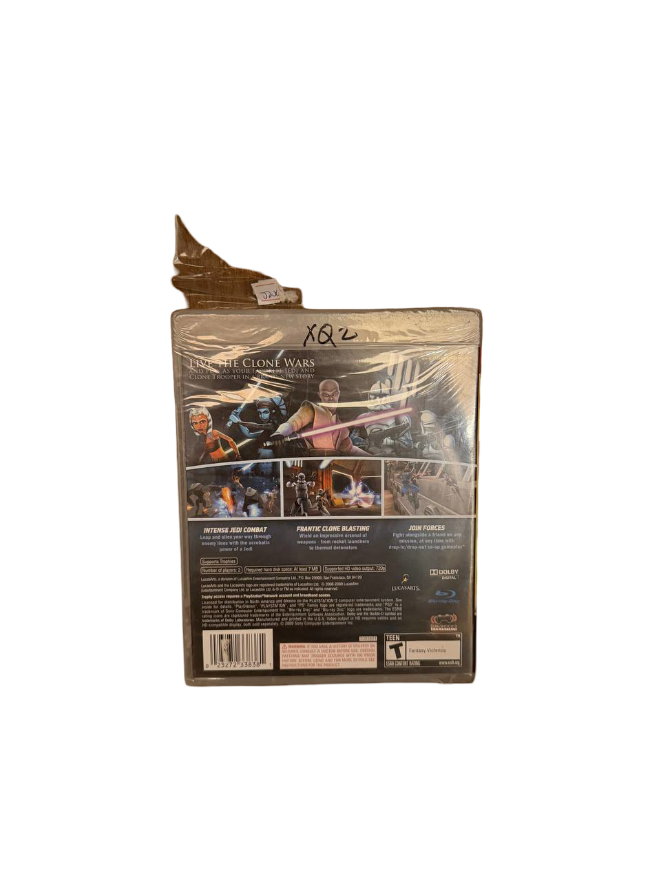 Star Wars The Clone Wars PS3 - Back Cover