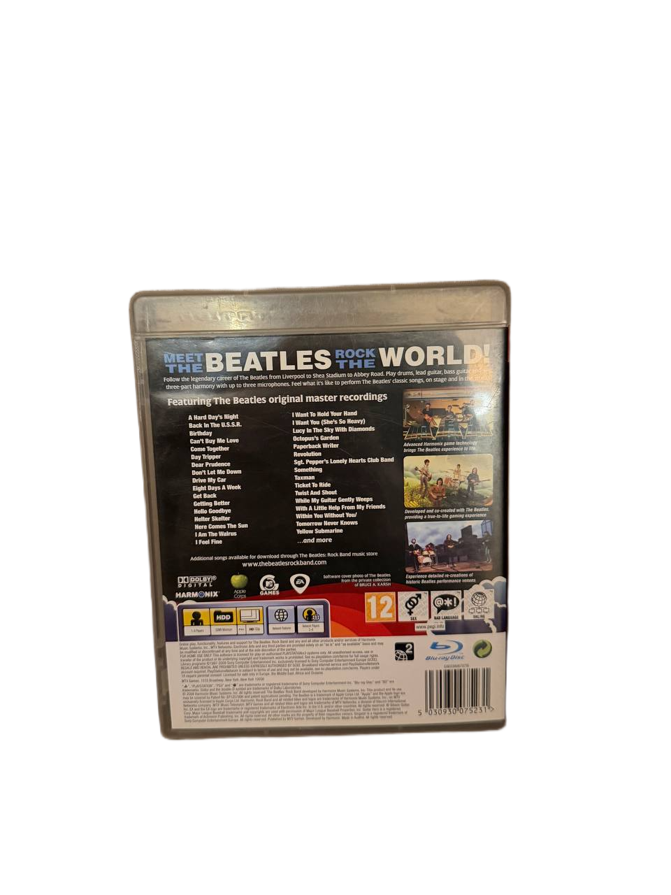 The Beatles Rock Band PS3 - Back Cover