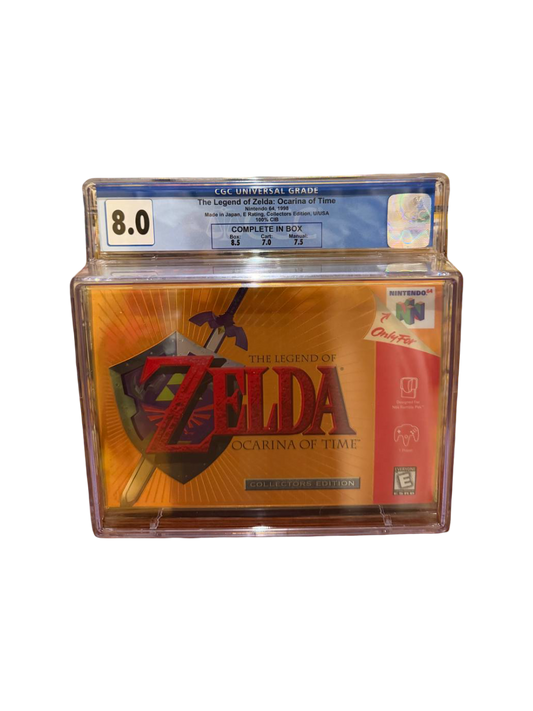 The Legend of Zelda Ocarina of Time Collector's Edition N64 CGC 8.0 CIB