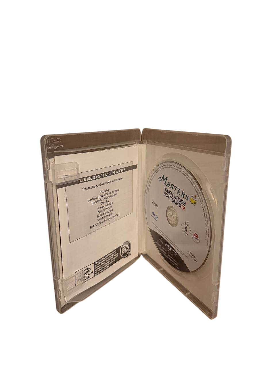Tiger Woods PGA Tour 12 PS3 - Disc and Manual