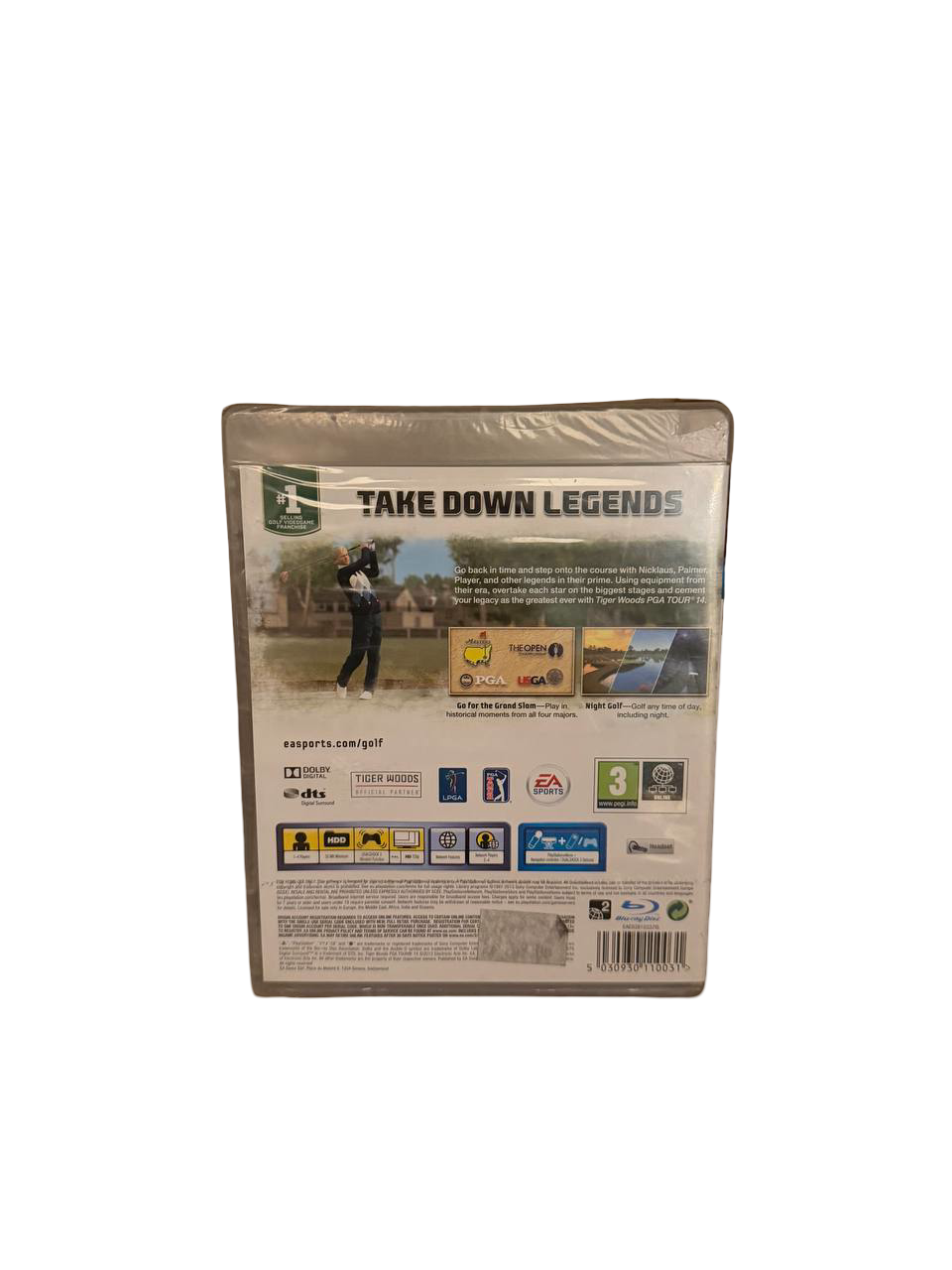 Tiger Woods PGA Tour 14 PS3 - Back Cover