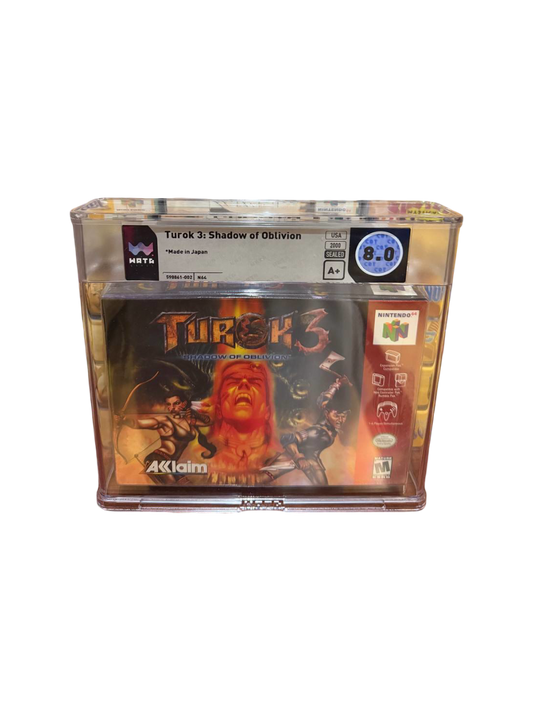Turok 3 Shadow of Oblivion N64 WATA 8.0 A+ Sealed