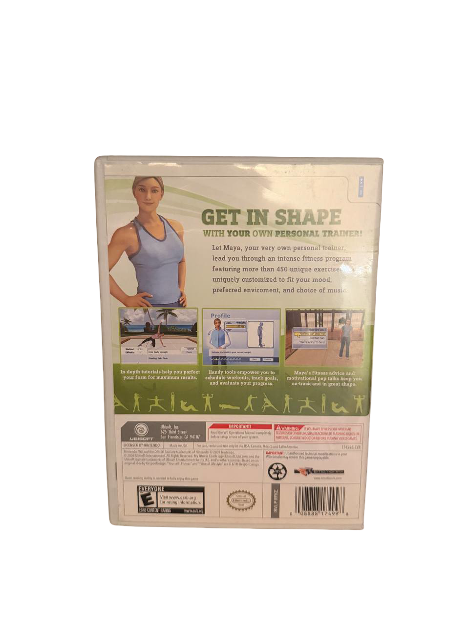 My Fitness Coach Wii - Back Cover