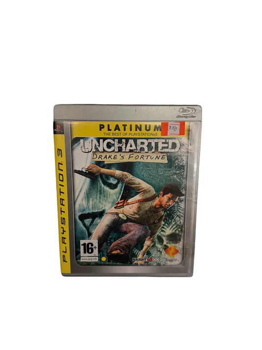 Uncharted Drake's Fortune Platinum PS3 - Front Cover