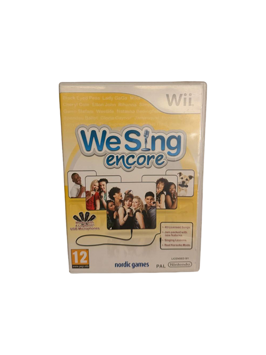 We Sing Encore Wii PAL CIB