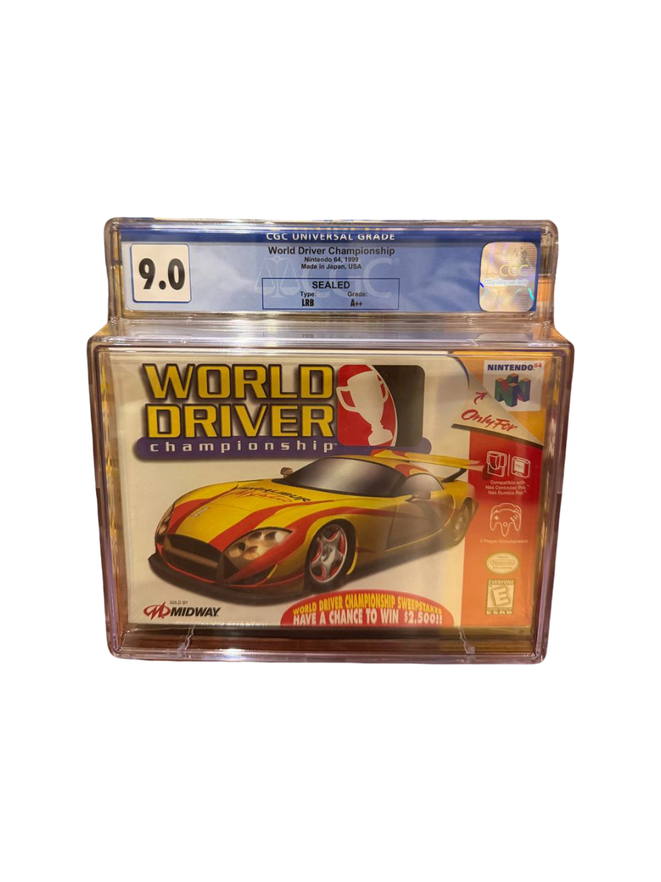 World Driver Championship N64 CGC 9.0 Sealed