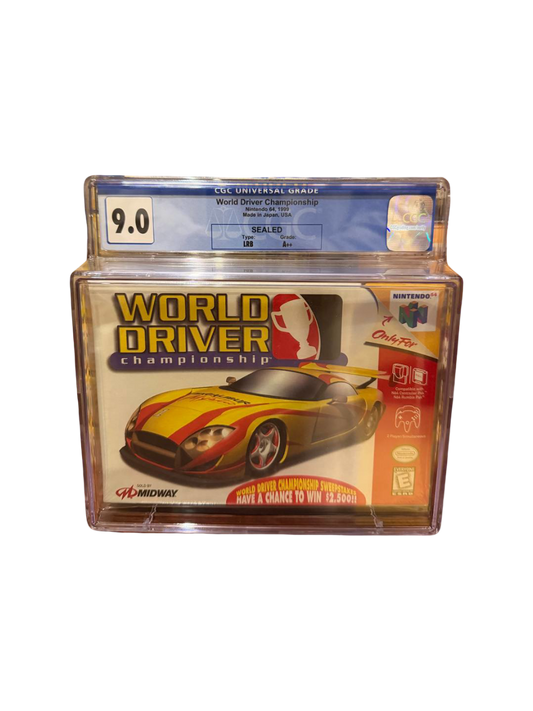 World Driver Championship N64 CGC 9.0 Sealed