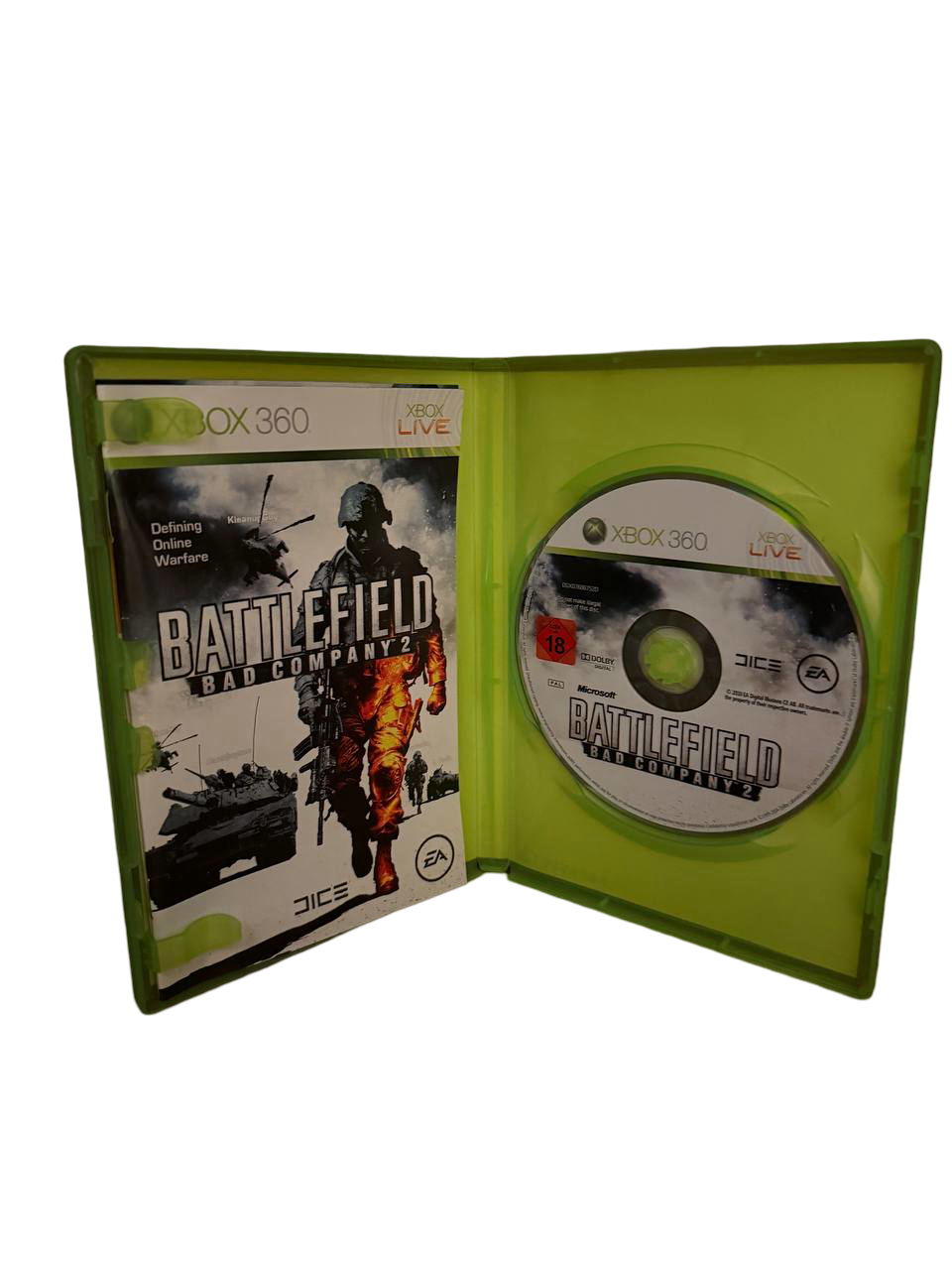 Battlefield Bad Company 2 Xbox 360 - Disc & Manual