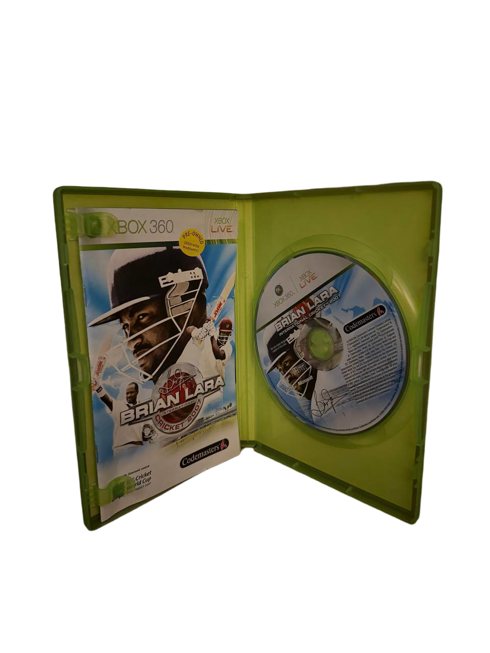 Brian Lara International Cricket 2007 Xbox 360 - Disc & Case