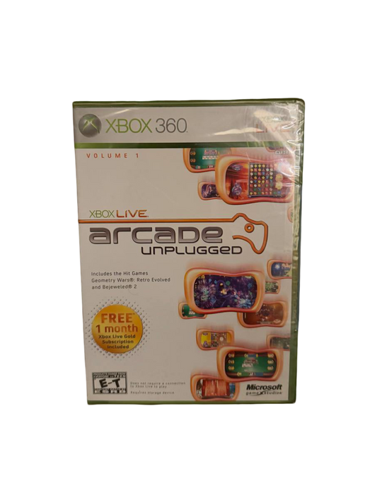 Xbox Live Arcade Unplugged Volume 1 Xbox 360 NTSC Sealed