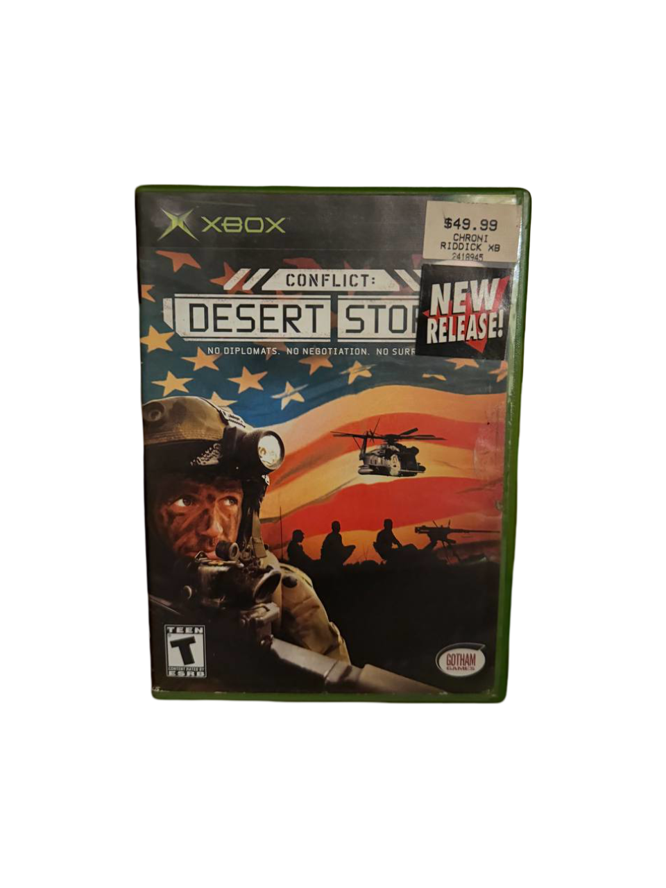Conflict Desert Storm Xbox NTSC Without Manual