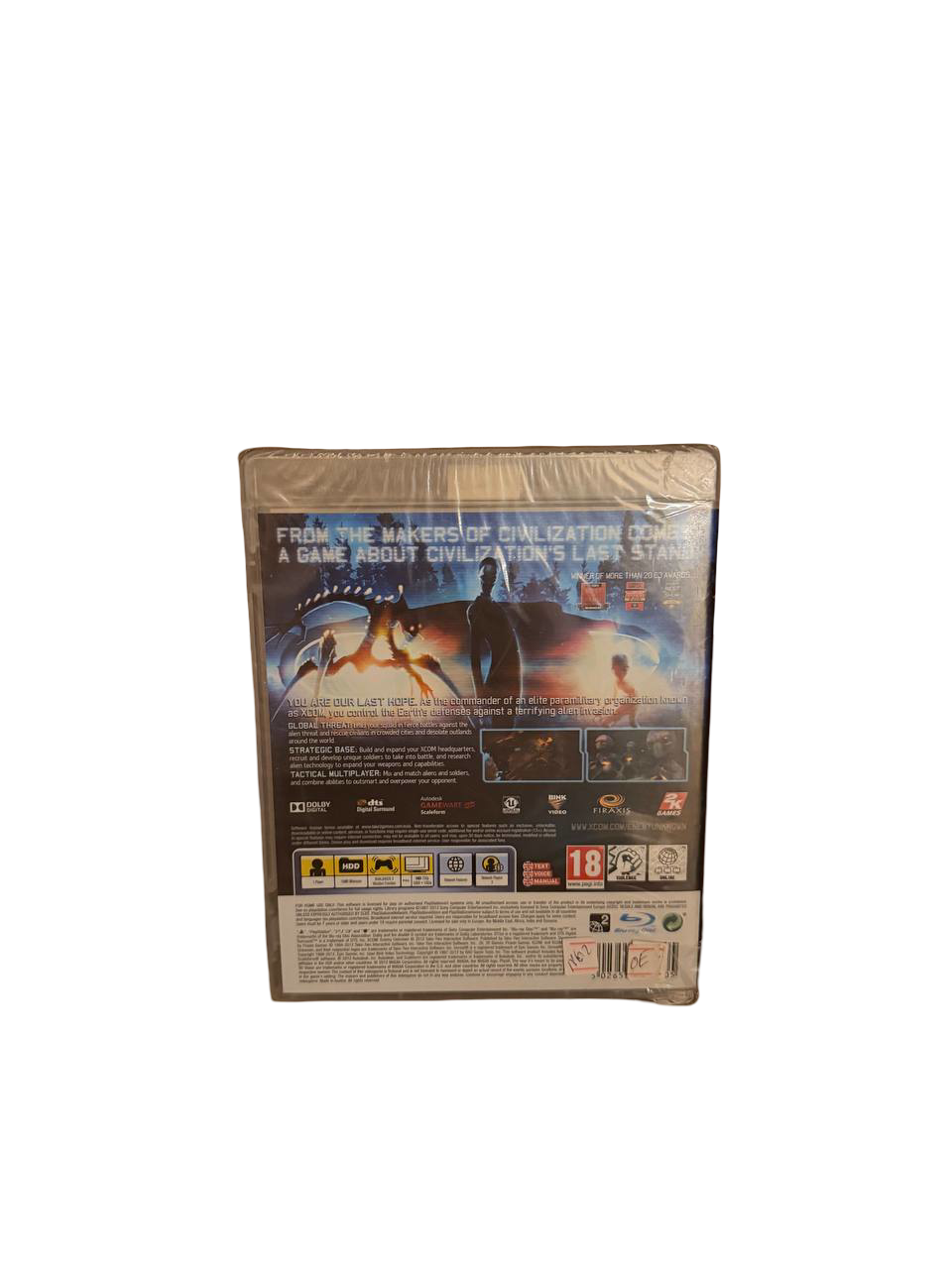 XCOM Enemy Unknown PS3 - Back Cover