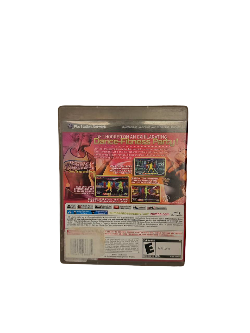 Zumba Fitness PS3 - Back Cover